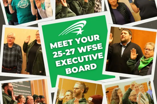 COLLAGE OF wfse EXECUTIVE BOARD MEMBERS