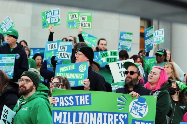 wfse members fighting to pass the millionaires tax