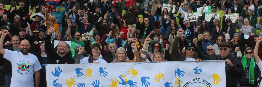 TAM workers united going public rally