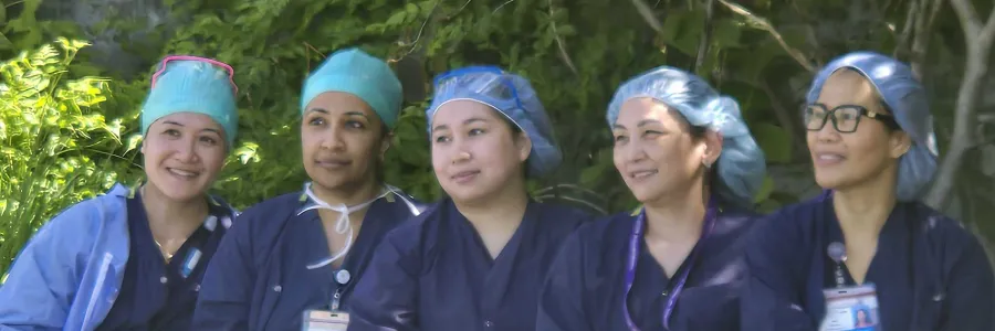 UW members at Harborview pose for a picture