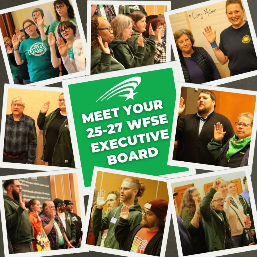 COLLAGE OF wfse EXECUTIVE BOARD MEMBERS