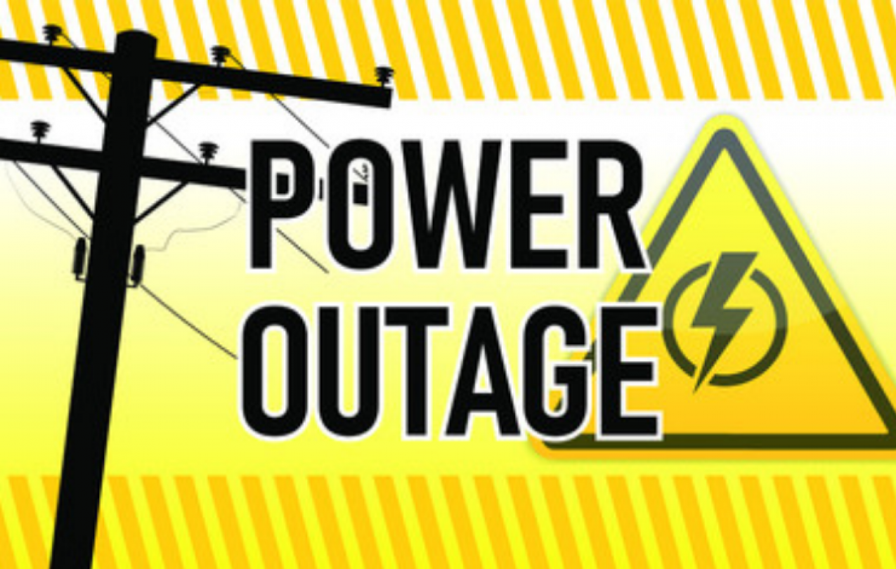 Power outage graphic