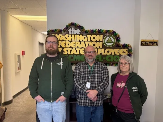 A picture of TESC SSSSU's 27-29 bargaining team