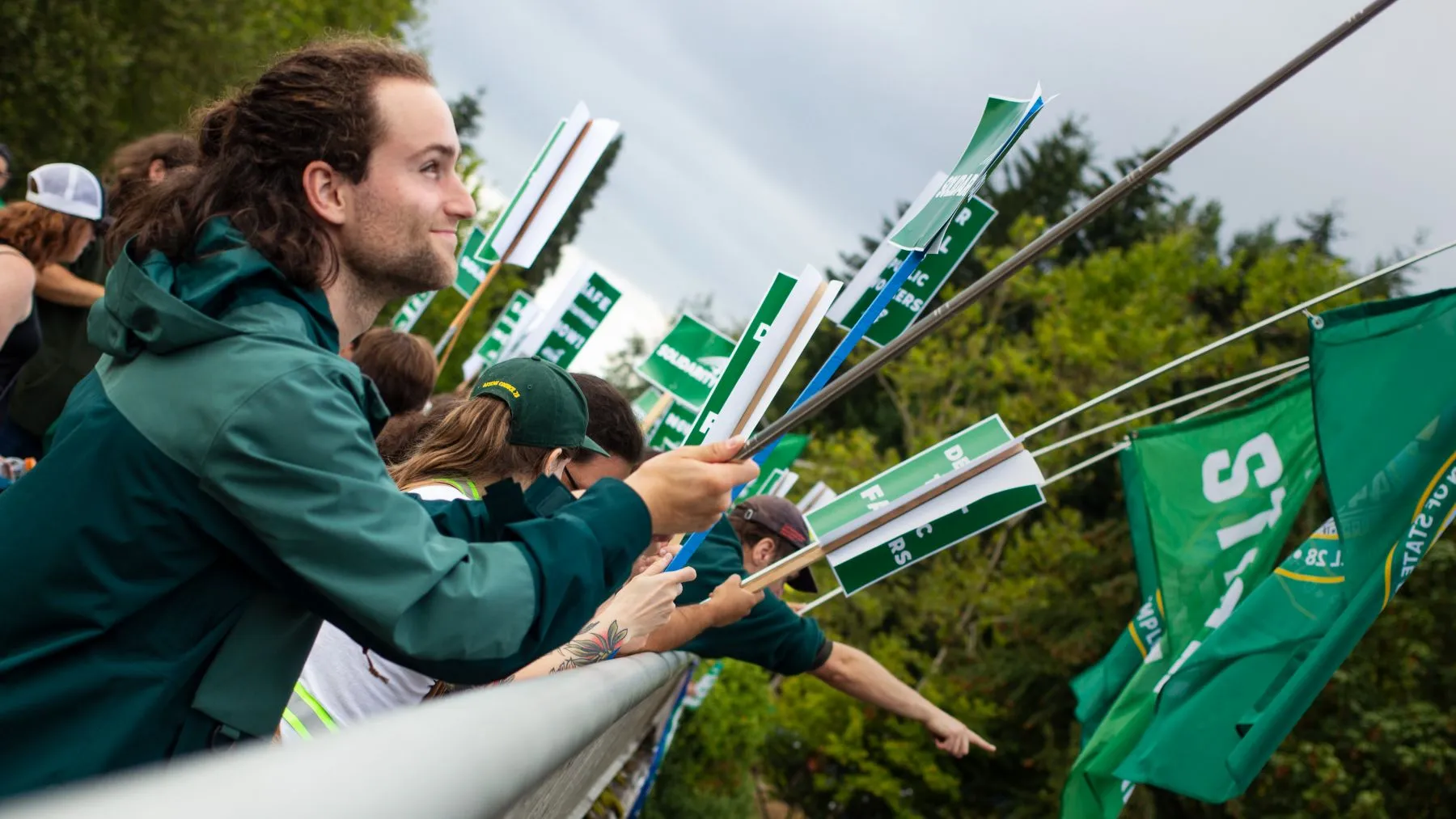 members at an overpass event in 2024