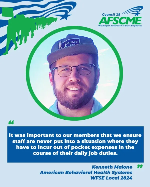 Kevin Malone, an ABHS bargaining team member from the 2025-2027 contract bargaining cycle. A picture of him.