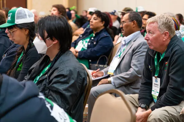 more workshop participants listening
