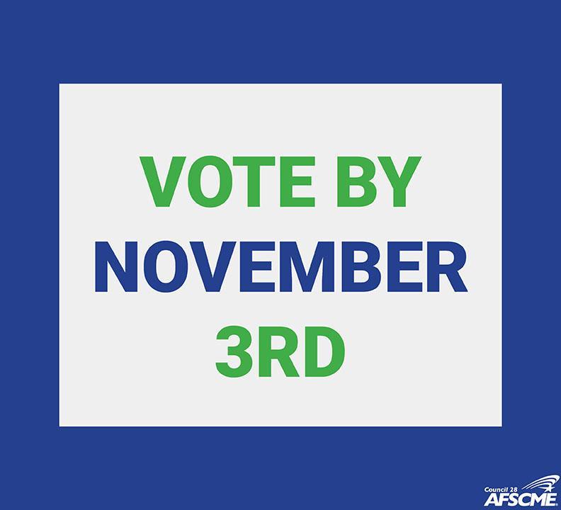 Vote by November 3rd
