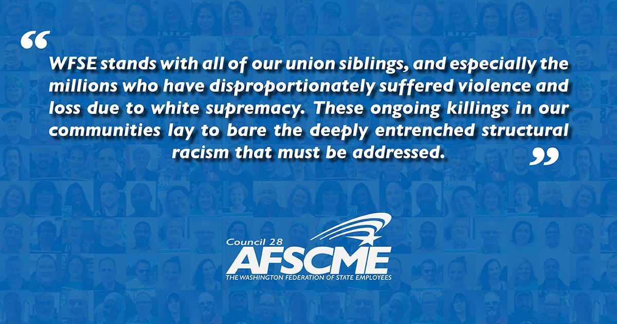 WFSE Condemns Racism